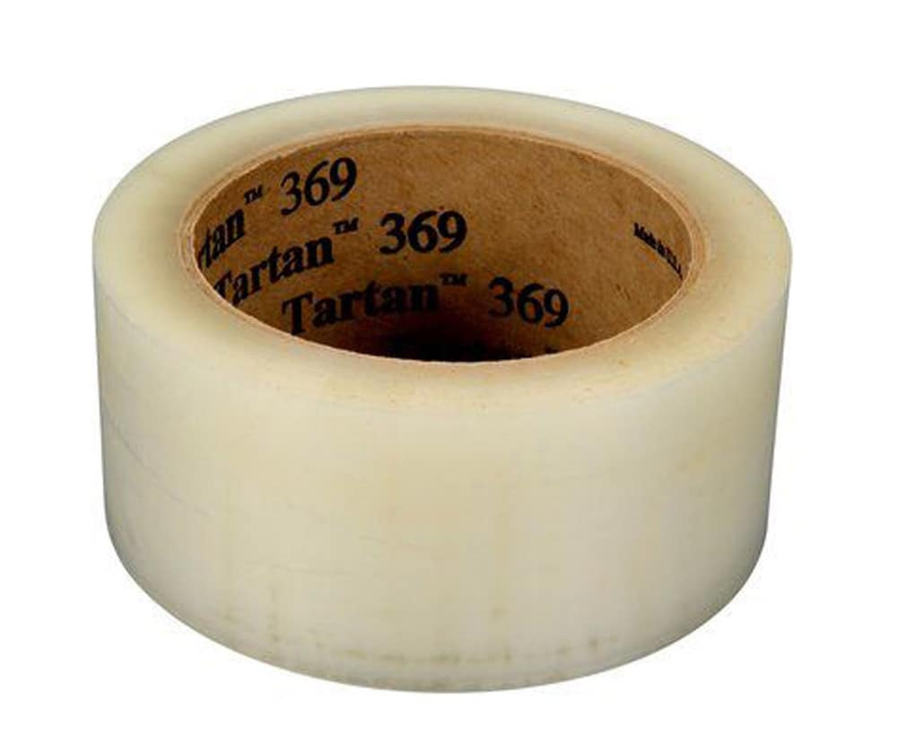 3M™ 021200-61553 Tartan™ 369 Clear 1.6 Mil Box Sealing Tape – 48 mm x 100 m Roll