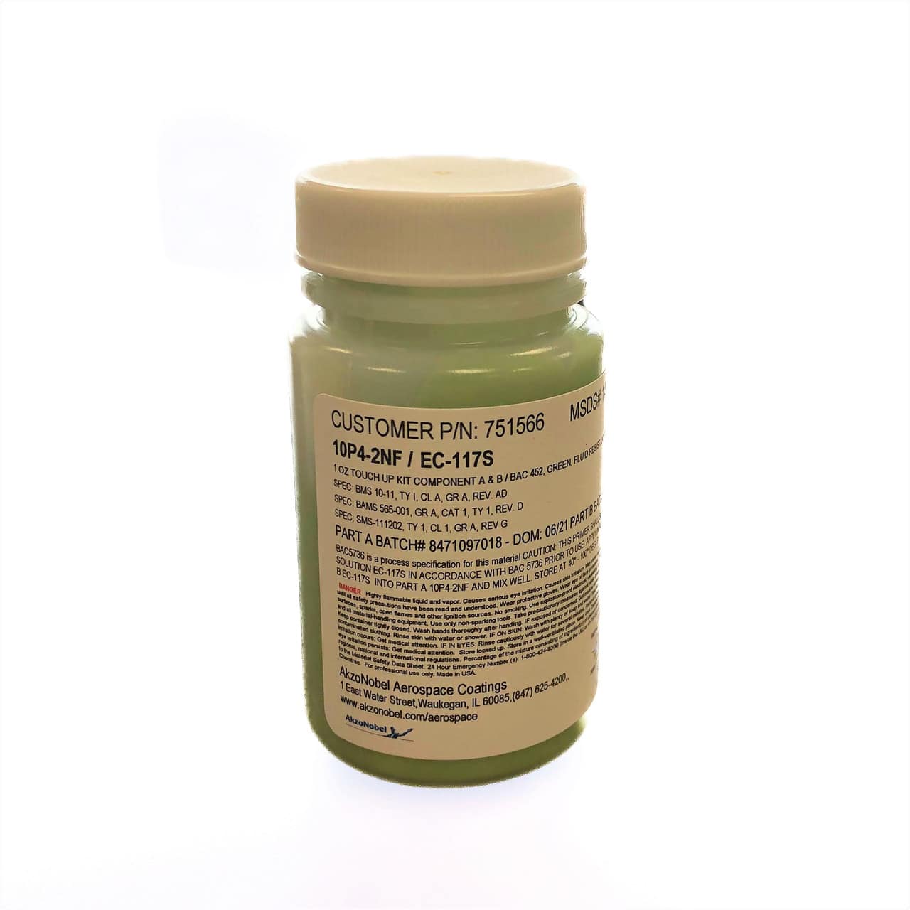 AkzoNobel 23T3-10/PC-216 Flat Gray Polyurethane Coating 1 oz Touch Up Kit