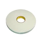 3M™ 021200-03400 Natural 4116 Single-Coated 62 Mil Urethane Foam Tape – 1:2″ x 36Yd Roll – 18:Case