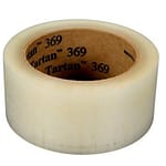 3M™ 021200-61553 Tartan™ 369 Clear 1.6 Mil Box Sealing Tape – 48 mm x 100 m Roll