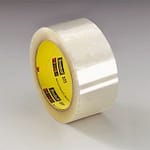 3M™ 021200-72368 Scotch® 373 Clear 2.5 Mil Box Sealing Tape – 48 mm x 50 m Roll