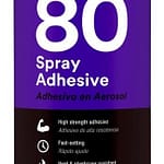 3M™ 021200-82618 Yellow 80 Rubber and Vinyl Spray Adhesive – 539 Gram (19 oz) Aerosol Can
