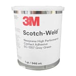 3M™ Scotch-Weld™ EC-1357 Gray-Green Neoprene High Performance Contact Adhesive – Quart Can