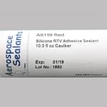 Aerospace Sealants AS159 (FAA-PMA) Red Silicone Adhesive Sealant – 10.3 oz Cartridge