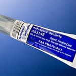 Aerospace Sealants AS3145 FAA-PMA Clear Silicone Adhesive Sealant – 3 oz Tube