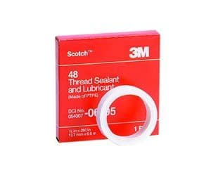 3M™ 054007-26275 Scotch® 547 White 3 Mil Pipe Thread Sealant Tape – 1/2″ x 36 Yard Roll