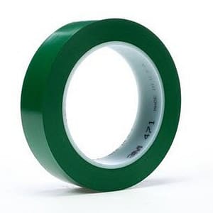 3M™ 021200-03145 Green 471 Vinyl 5.2 Mil Tape – 1″ x 36 Yard Roll