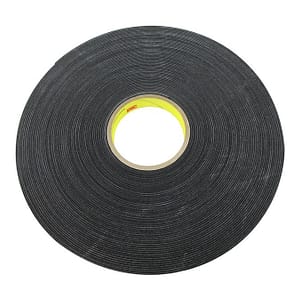 3M™ 021200-03308 Black 4516 Single-Coated 62 Mil Vinyl Foam Tape – 3/4″ x 36 Yard Roll