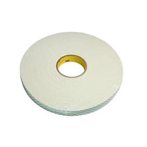 3M™ 021200-03400 Natural 4116 Single-Coated 62 Mil Urethane Foam Tape – 1/2″ x 36Yd Roll – 18/Case