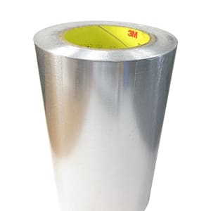 3M™ 051125-85336 Silver 425 Aluminum 4.6 Mil Foil Tape - 8" x 60 Yard Roll