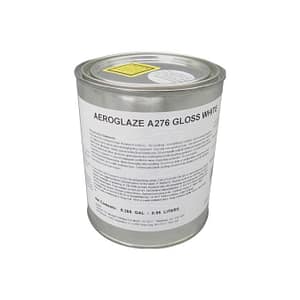 AEROGLAZE A276 Gloss White Reflective Polyurethane Coating Quart Can MPN 3001417