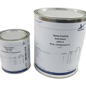 AkzoNobel 10P2-3/EC-110 Flat Black Anti-Static Conductive Epoxy Coating 1 Gallon Kit