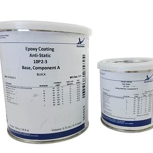 AkzoNobel 10P2-3:EC-110 Flat Black Anti-Static Conductive Epoxy Coating Quart Kit Part No 504964