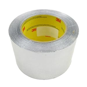 3M™ 051125-85312 Silver 425 Aluminum 4.6 Mil Foil Tape - 3" x 60 Yard Roll