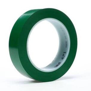 3M™ 021200-03145 Green 471 Vinyl 5.2 Mil Tape – 1″ x 36 Yard Roll