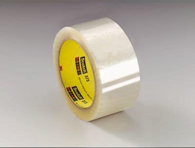 3M™ 021200-72368 Scotch® 373 Clear 2.5 Mil Box Sealing Tape – 48 mm x 50 m Roll