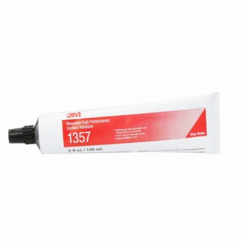 3M™ 021200-19887 Scotch-Weld™ 1357 Gray-Green Neoprene High Performance Contact Adhesive – 148 mL (5 oz) Tube