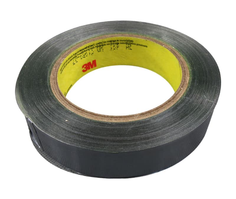 3M™ 051138-95308 Dark Silver 421 Lead Foil 6.3 Mil Tape - 1" x 36 Yard Roll