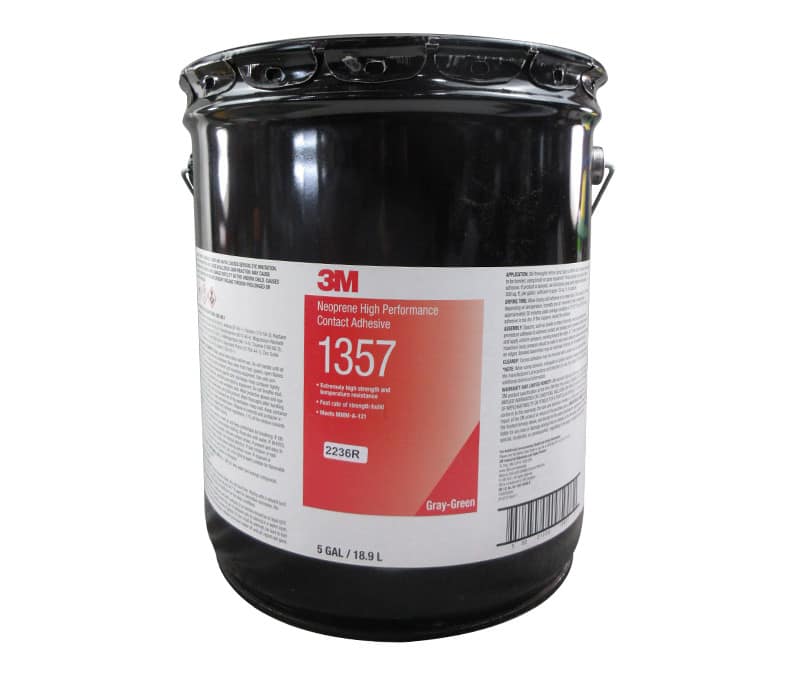 3M Scotch-Weld 1357 Gray-Green Neoprene Contact Adhesive 5 Gallon Pail | Part# 021200-19897
