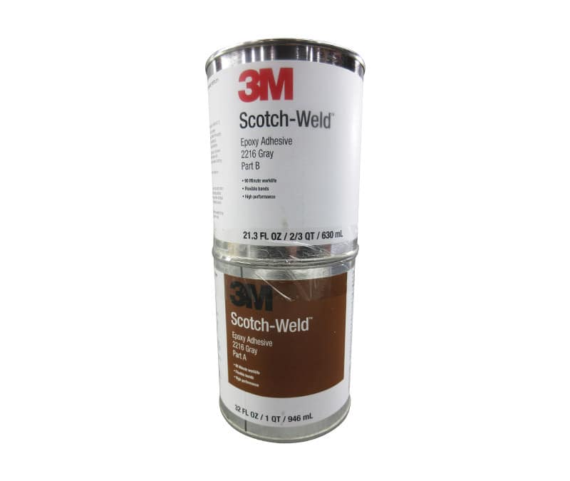 3M™ 021200-20355 Scotch-Weld™ 2216 B/A Gray Epoxy Adhesive – 946 mL (Quart) Kit