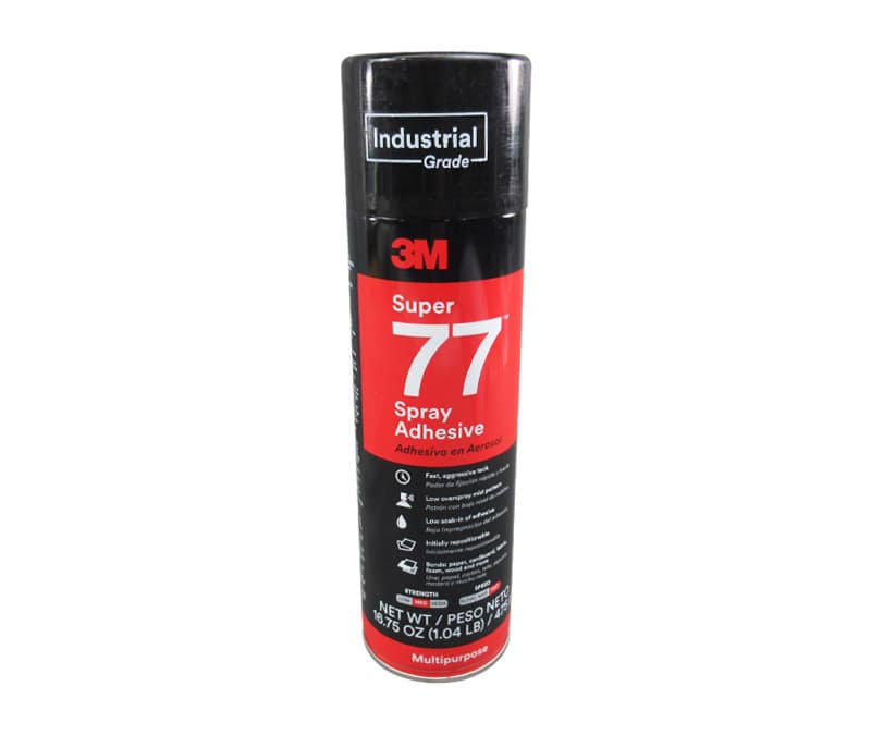 3M™ 021200-31210 Super 77™ Clear Multipurpose Spray Adhesive – 475 Gram (16.75 oz) Aerosol Can