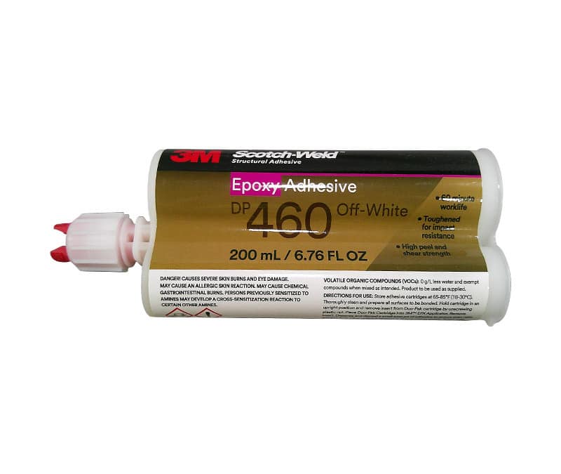 3M Scotch-Weld DP460 Off-White Epoxy Adhesive – 200 mL 6.7 oz DuoPak Cartridge 3M Scotch-Weld DP460 Off-White Epoxy Adhesive – 200 mL 6.7 oz DuoPak Cartridge