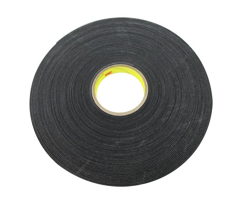 3M™ 021200-03308 Black 4516 Single-Coated 62 Mil Vinyl Foam Tape – 3/4″ x 36 Yard Roll