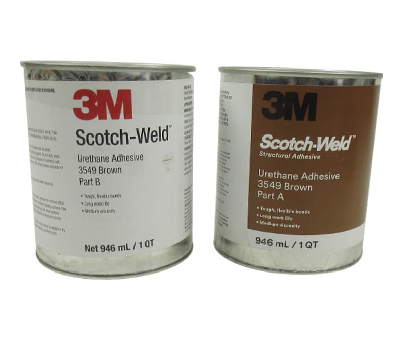 3M™ 021200-20902 Scotch-Weld™ 3549 BA Brown Urethane Adhesive – 946 mL (Quart) Kit 3M™ 021200-20902 Scotch-Weld™ 3549 B/A Brown Urethane Adhesive – 946 mL (Quart) Kit