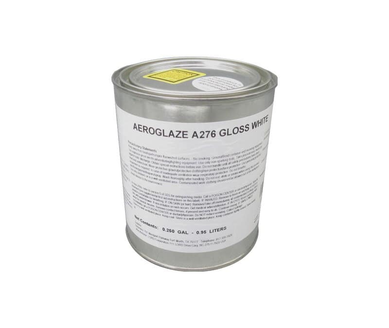 AEROGLAZE A276 Gloss White Reflective Polyurethane Coating Quart Can MPN 3001417