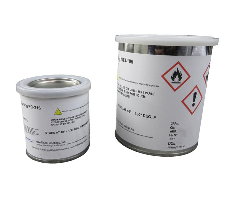 AkzoNobel 23T3-105/PC-216 Flat Gray Polyurethane Coating Quart Kit